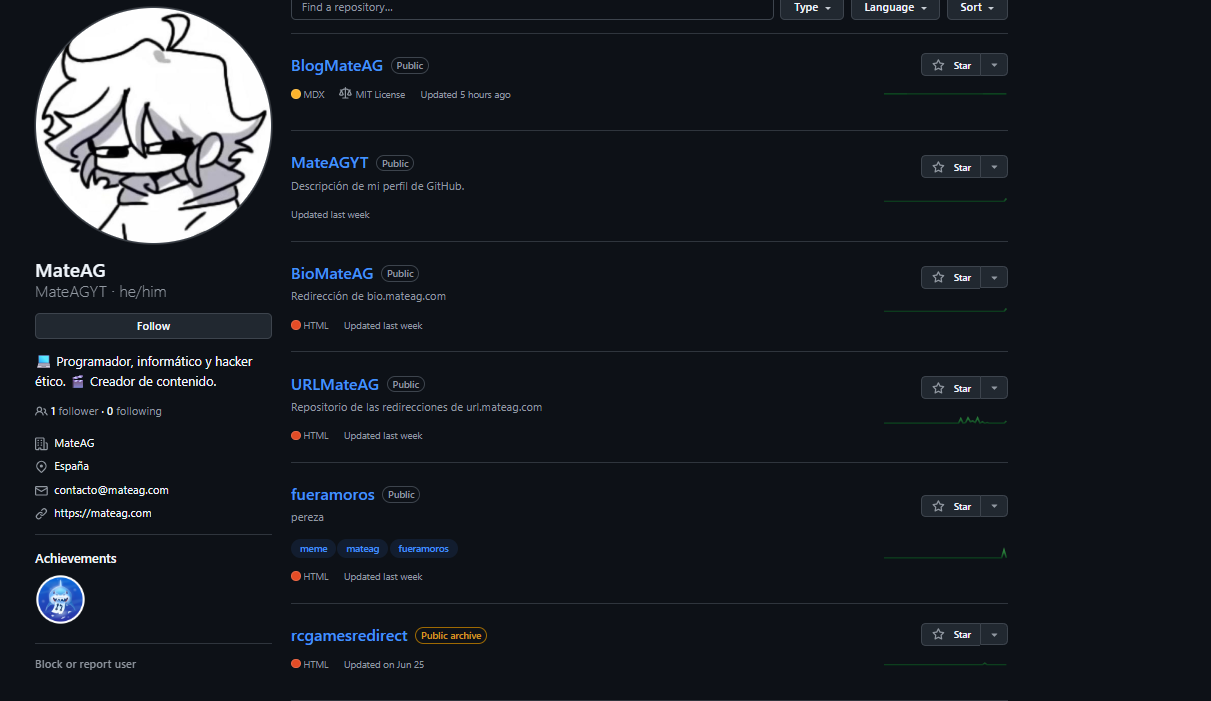 Repositorio fueramoros de MateAGYT en GitHub con archivos EL JAMON.pdf y README de campaña de expulsión