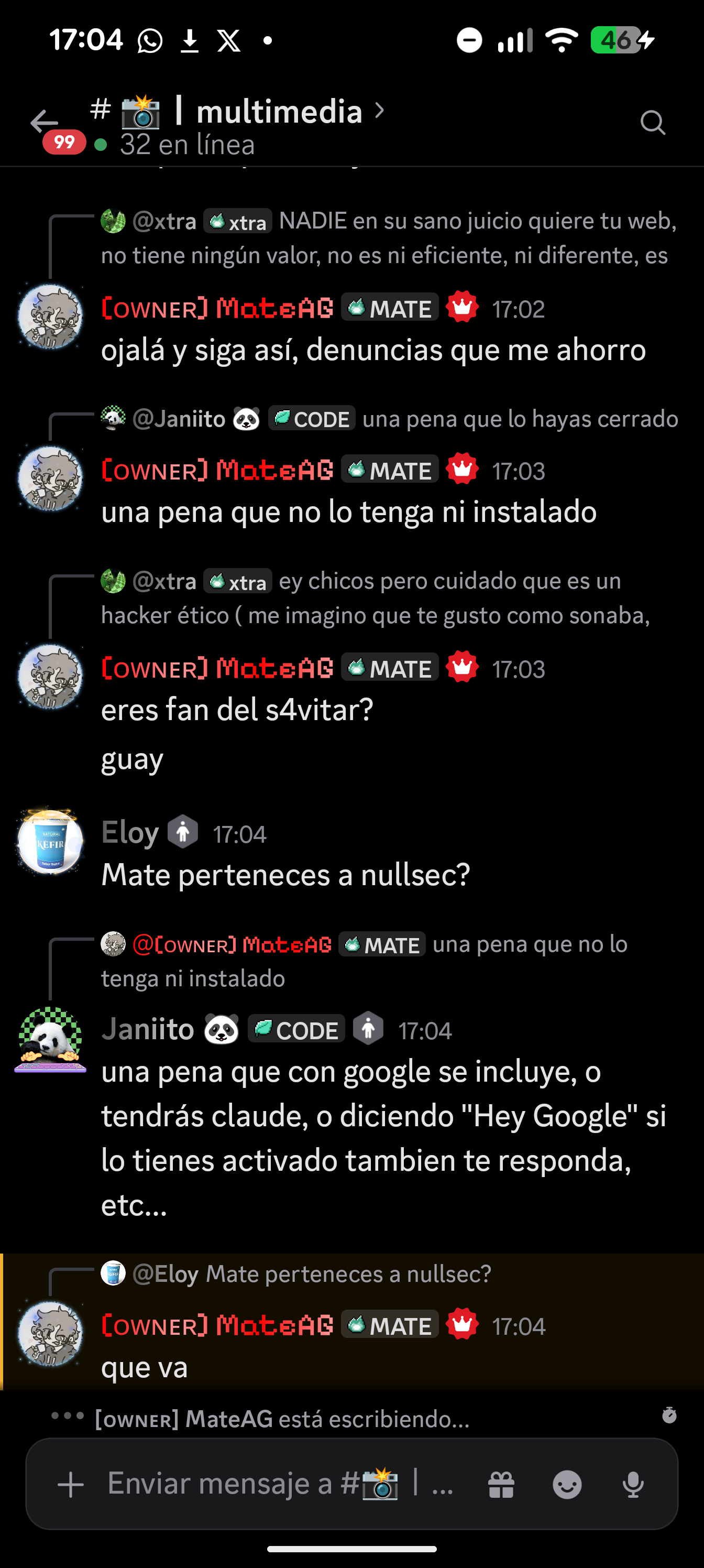 Chat sobre s4vitar y nullsec